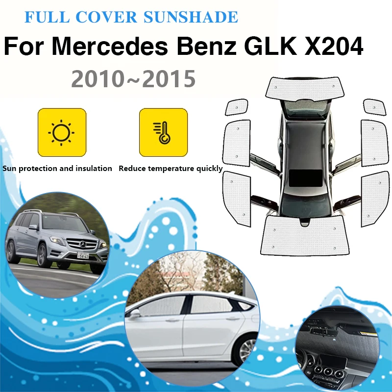 Car Full Coverage Sunshade For Mercedes Benz GLK X204 2008~2015 GLK280 GLK300 GLK350 GLK220 250 Windshield Visor Car Accessories