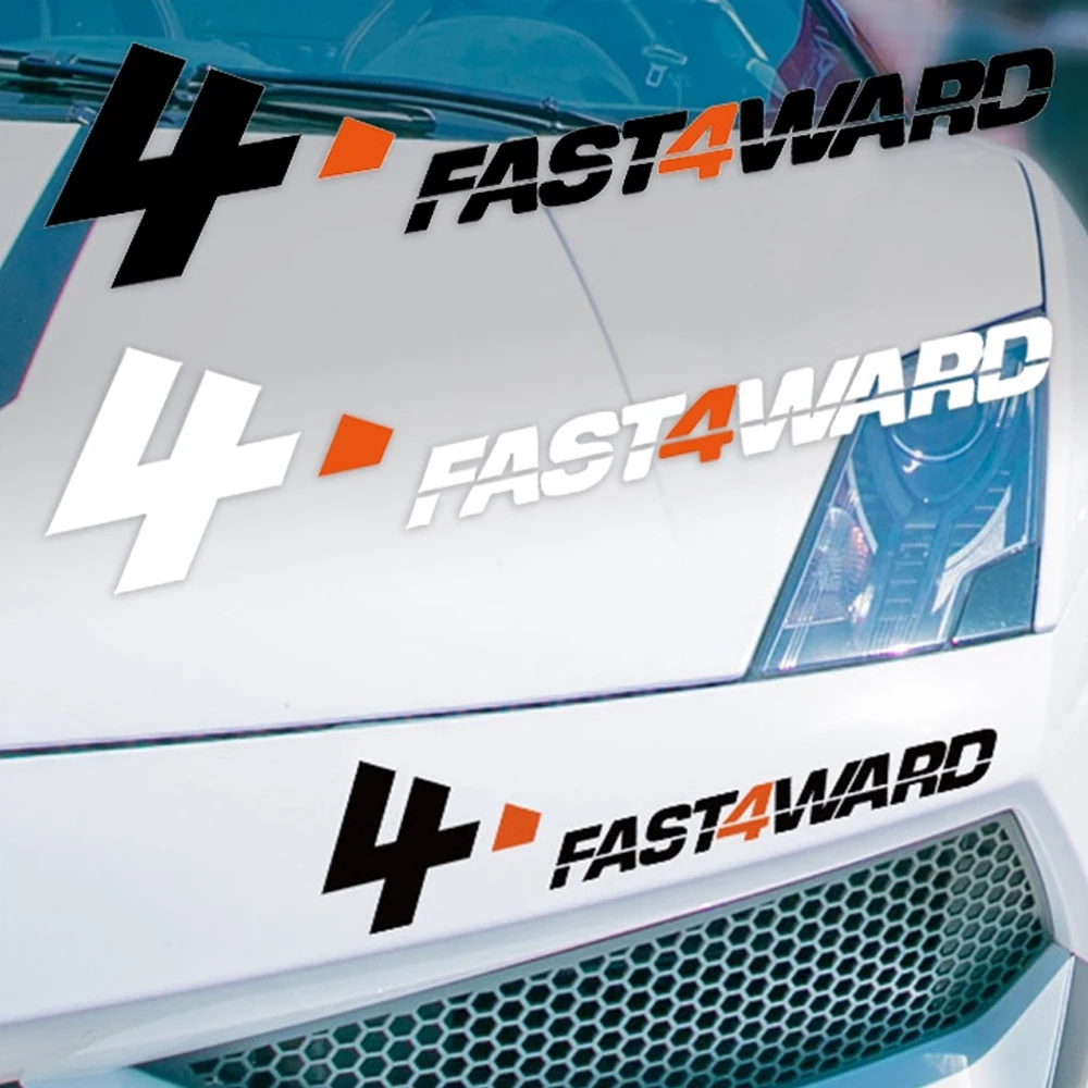 ملصقات JDM FAST4WARD لتصفيف السيارة وديكور السيارة والباب الأمامي ونافذة السيارة والذيل الخلفي والدراجة النارية والشارات
