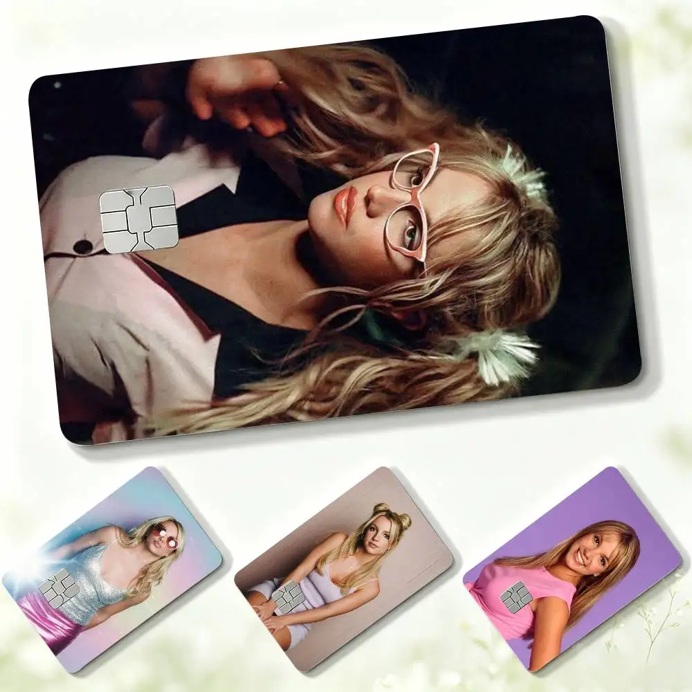 Renowned Pop Singer B-Britney S-Spears  Credit Card HD Stickers Game Card Decal Small Chip Waterproof Sticker Gift