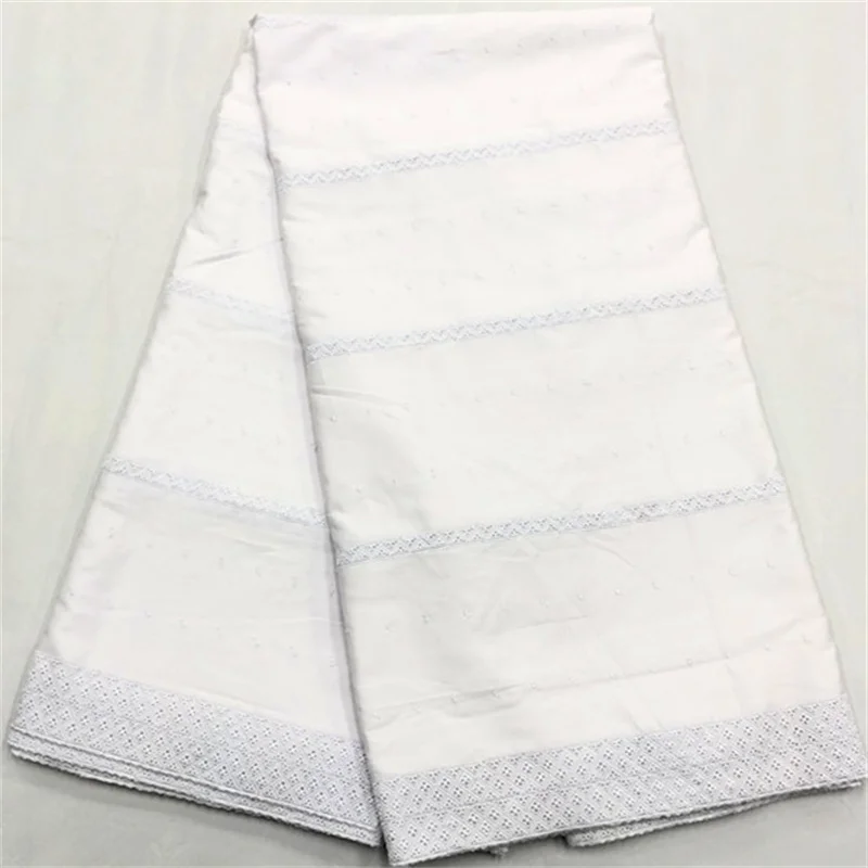 2024 New Cotton Lace African Atiku Fabric High Quality Swiss Voile  Polish Lace Cotton Fabrics for Men and Women Aso Ebi Laces