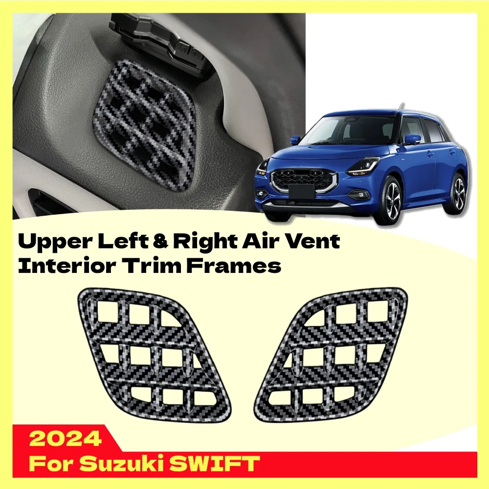 

Upper Left Right Air Vent Interior Trim Frames For Suzuki SwIFT 2024 Car Decoration Stickers Upgrade Styling ABS Plastic