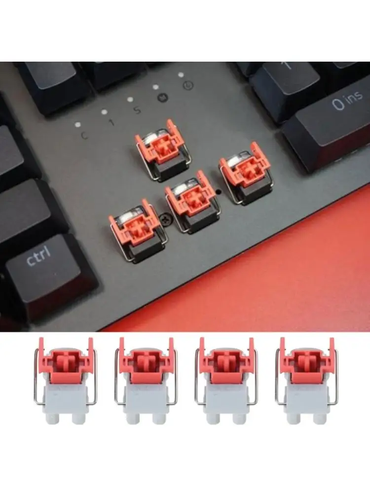 4Pcs V2 Slient Liner Red Switch Hot-Swappable DIY Clicky Linear Optical Switches for razer Huntsman Elite Mechanical Keyboard