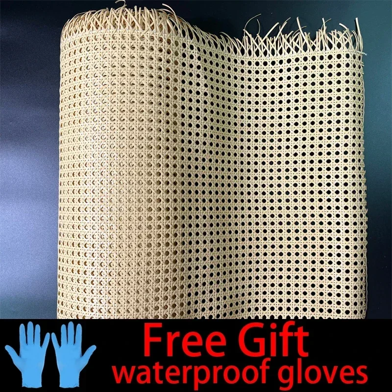 40cm/45cm/50cm Wide DIY Vinyl Artificial Rattan Cane Webbing Roll Wicker Sheet Outdoor Chair Table Furniture Repair Material Hot