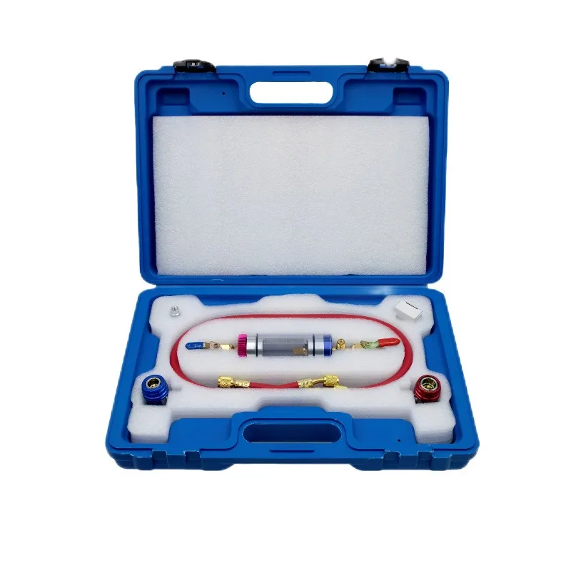For refrigerant dispenser vacuum tank replacement auto repair tool
