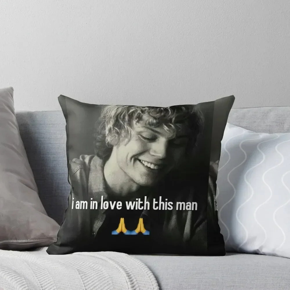 

evan peters Throw Pillow luxury home accessories Luxury Living Room Decorative Cushions pillow