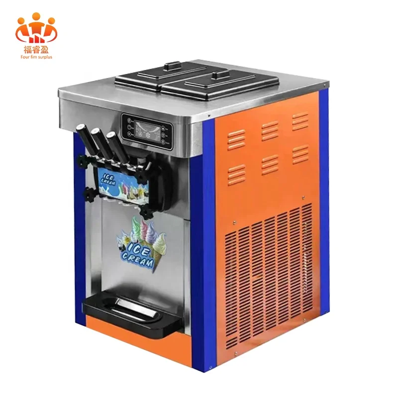 

Оптовая дешевая портативная полностью автоматическая настольная машина для мягкого мороженого с воздушным насосом, коммерческая машина для производства мороженого