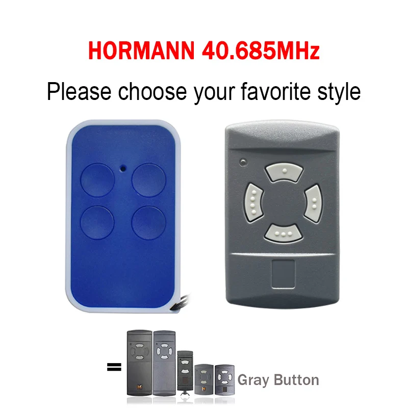 Compatible With HORMANN HSM4 HSE2 HS4 Remote Control Low Frequency 40.685MHz Fixed Code Clone Garage Door Control HORMANN 40685