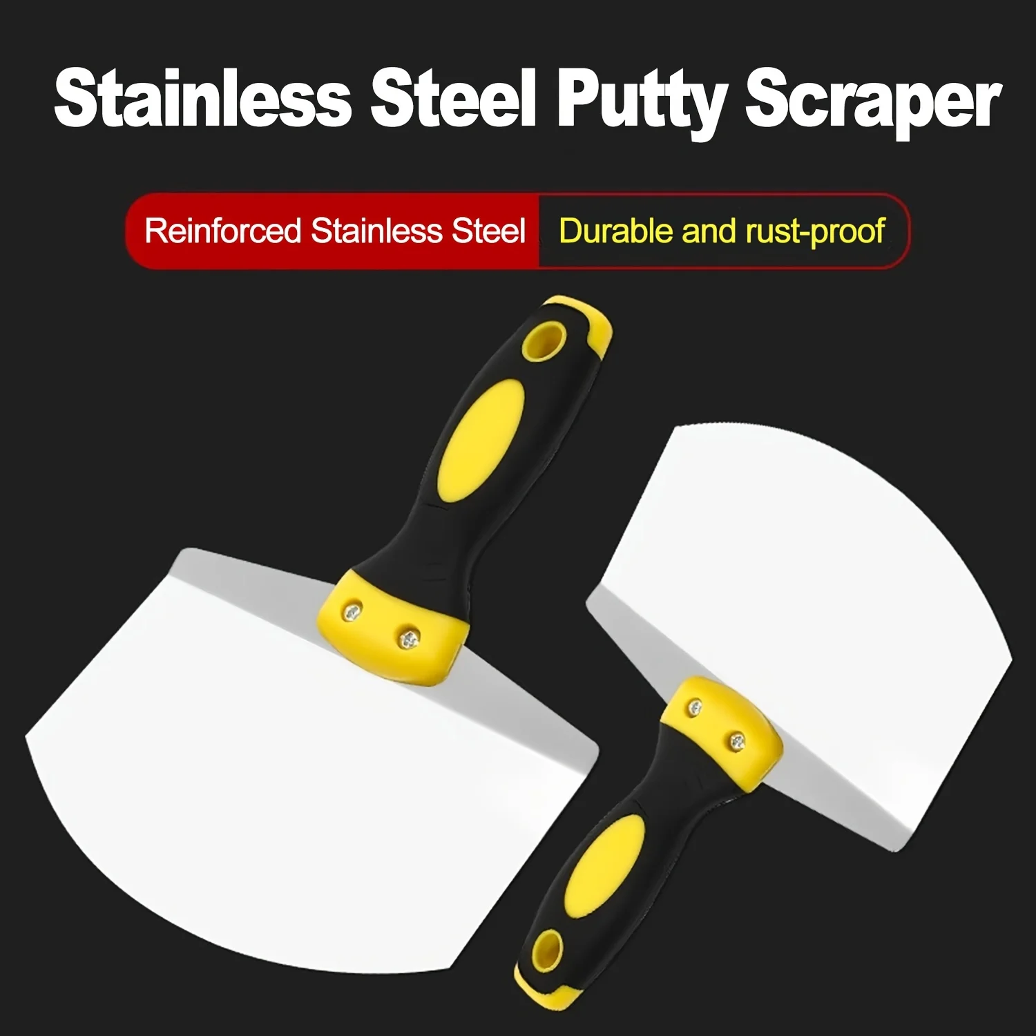 Stainless Steel Curved Trowel, Fan-Shaped Plaster Spatula, Thickened Bricklayer's Tool for Oil Workers, Ash Scraper