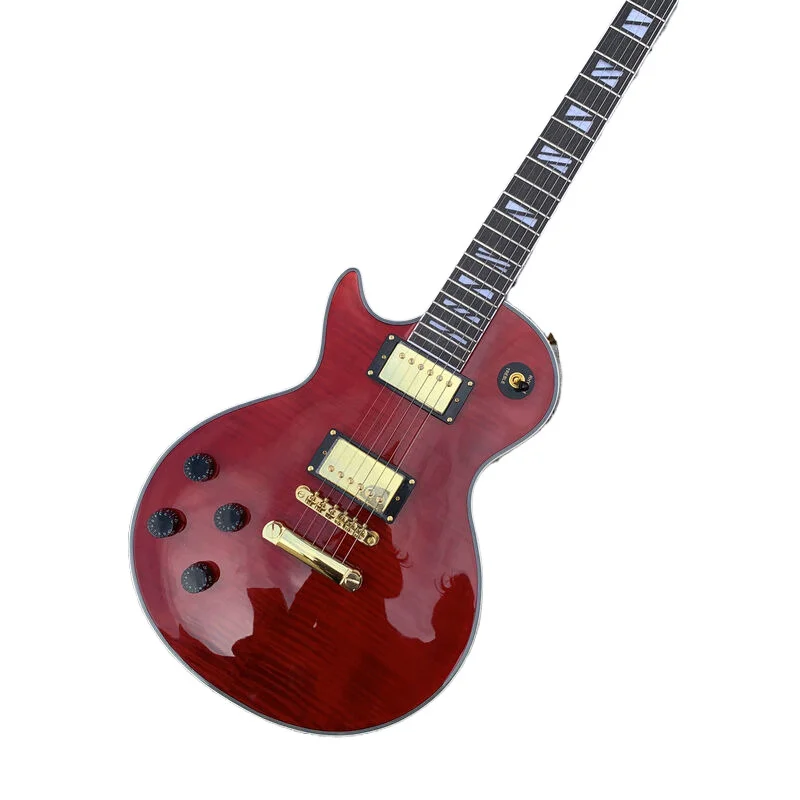 left hand Custom LP Electric Guitar 22 frets red rose wood fretboard quickly shipped in high quality