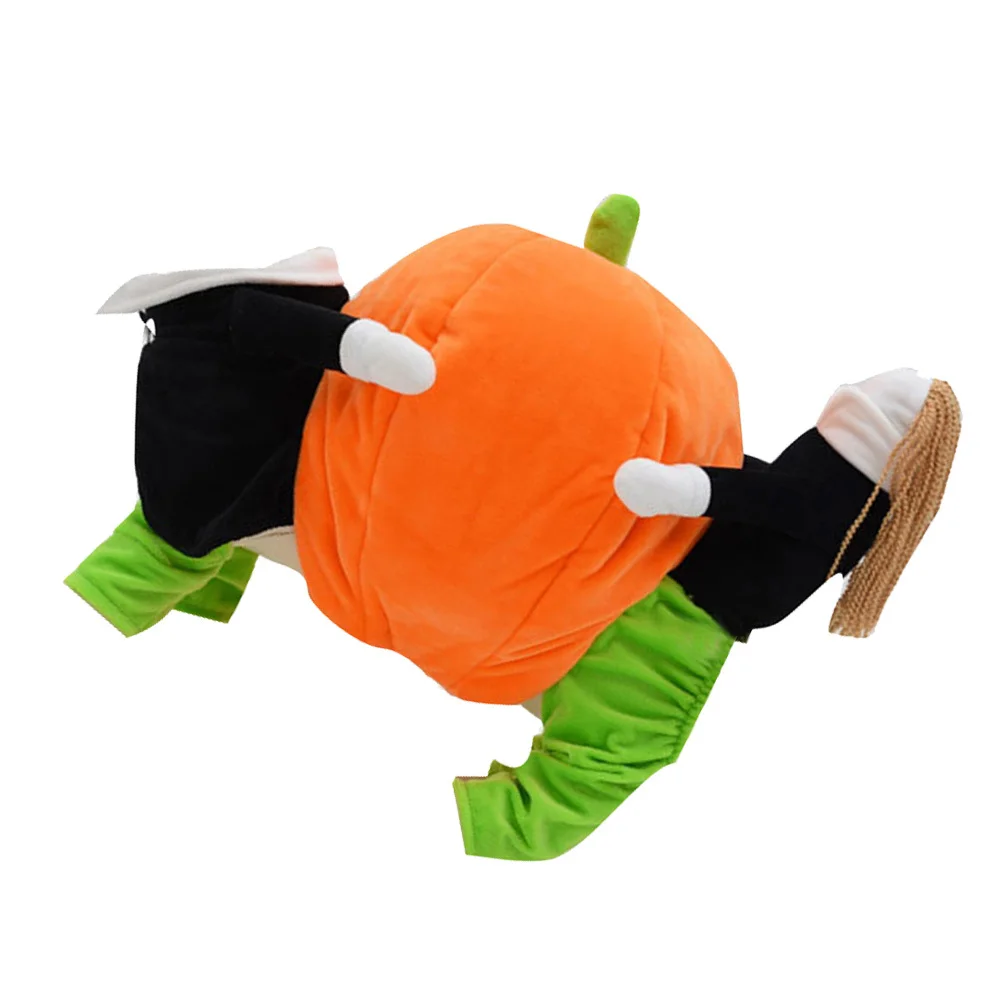 

Dog Halloween Costume Pumpkin Style Carrying Design Comfortable Easy to Wear Pet Fancy Dress for Special Occasions Photo Shoots