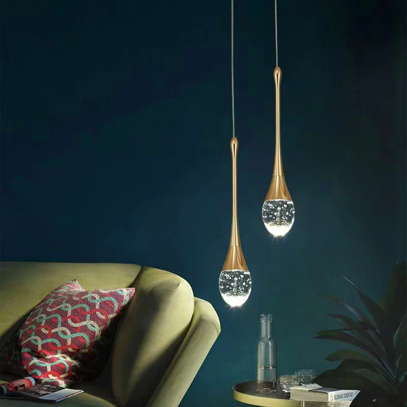 1 PC Modern Home Decor LED Lights Bedroom Lamp Bedside Pendant Light Lamps LED Chandeliers Hanging Light Indoor Lighting