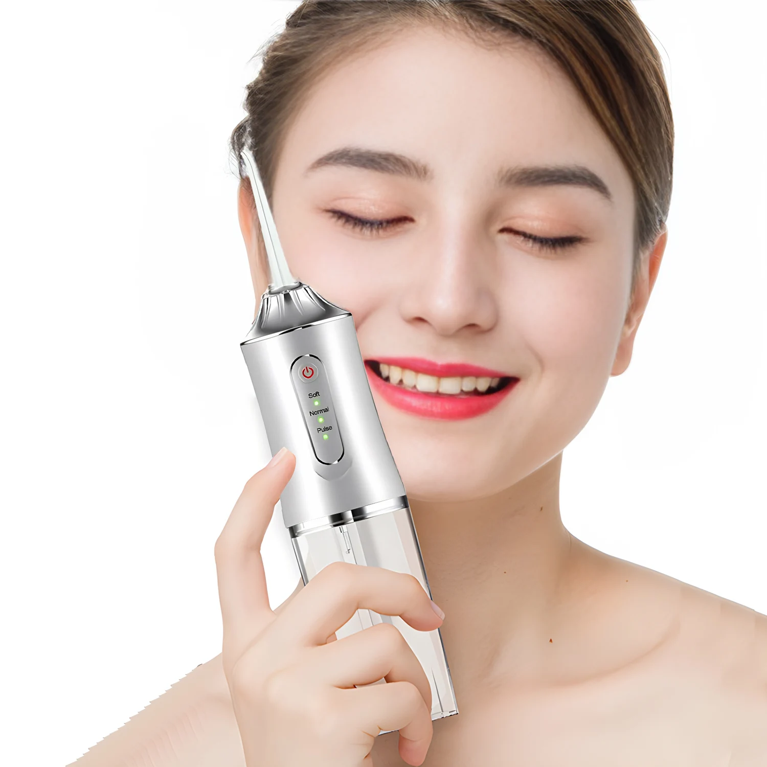 USB المحمولة عن طريق الفم الري جهاز تنظيف الأسنان بالماء أدوات نفاثة المياه للأسنان اختيار تنظيف الأسنان 220 مللي وكلاء تنظيف الفم