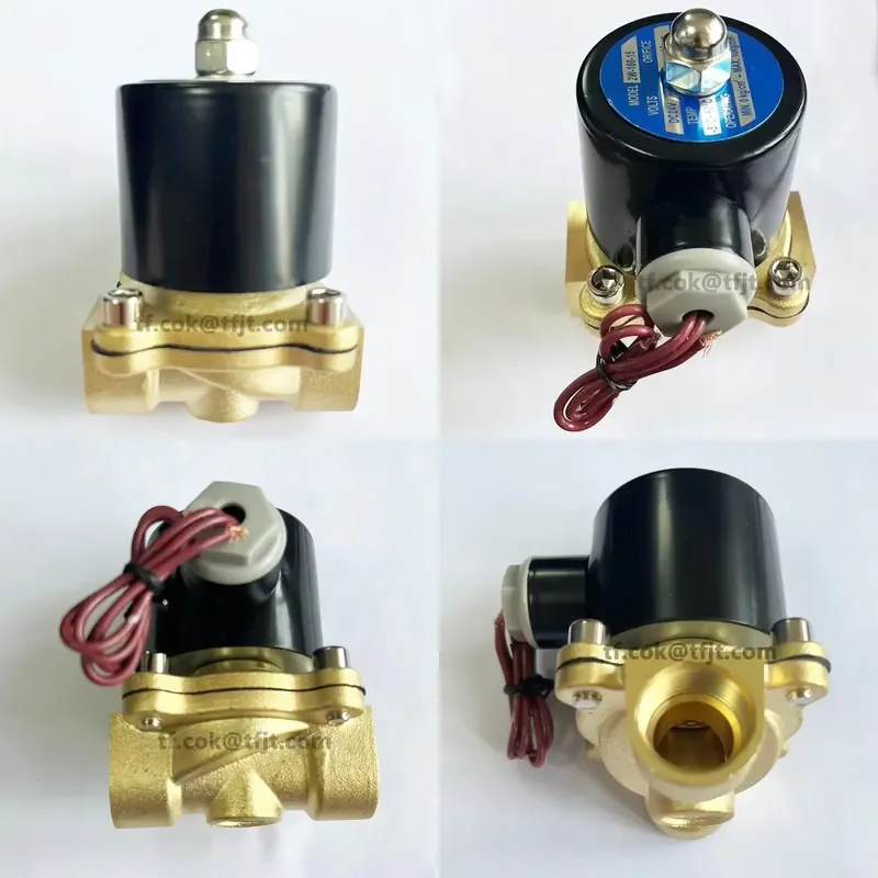 Factory Sale 1/2 3/4 1 Inch DC12V 24V AC220V Normally Closed Valve Auto Close Open BSP NPT Brass Stainless Steel Solenoid