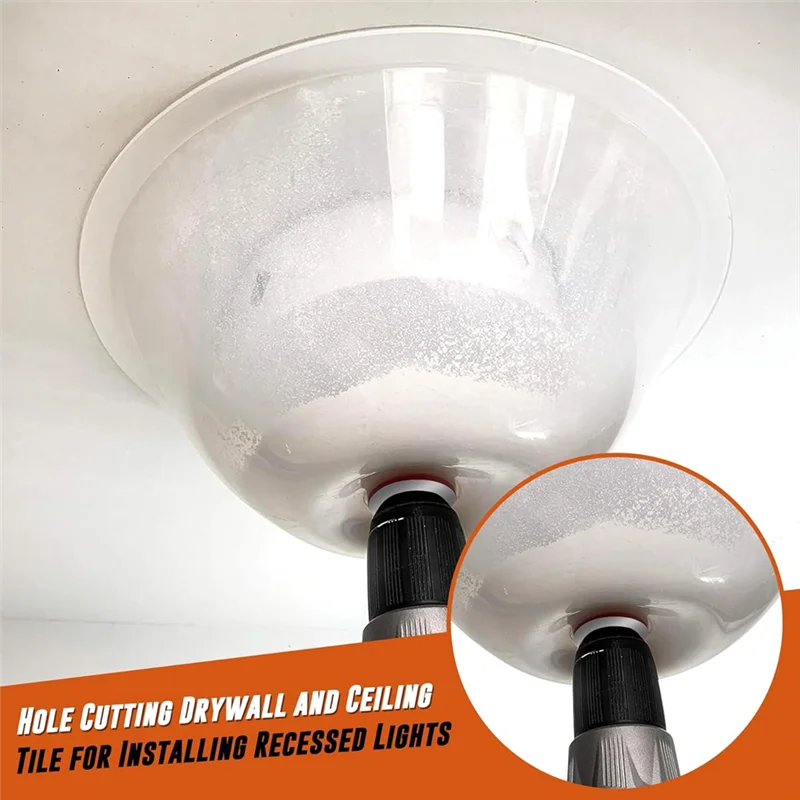 

A20F-Dust Bowl For Hole Saw, Hole Cutting Drywall And Ceiling Tile For Installing Recessed Lights, Hole Saw Accessories