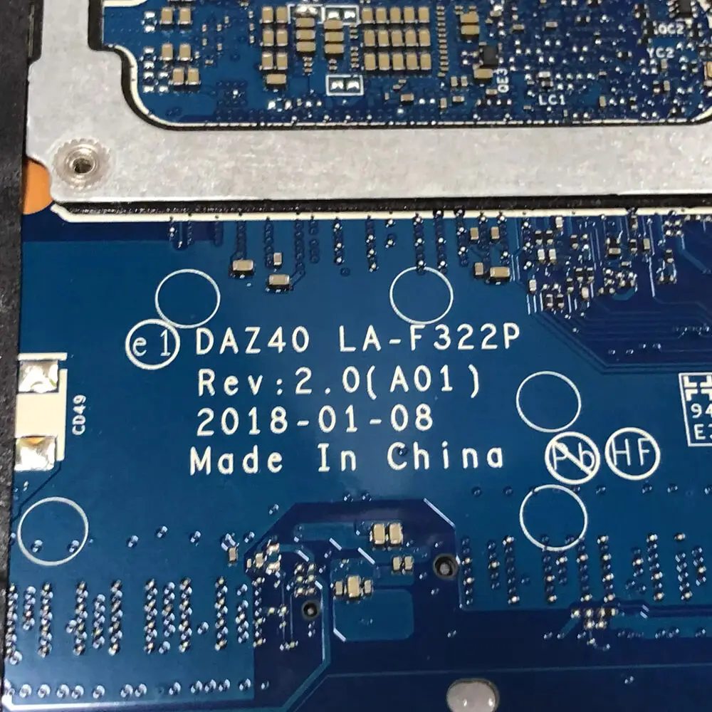 LA-F322P i7-7600U FOR Dell Latitude 14 7490 E7490 Laptop Motherboard CN-0GCWYH