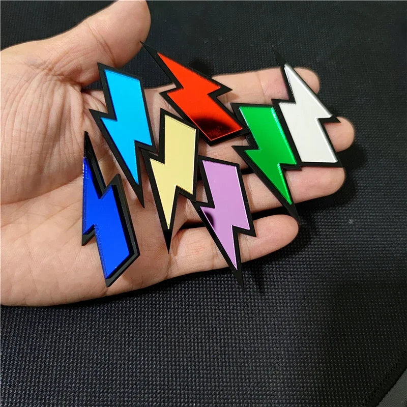 

Mirror Glitter Acrylic Jewelry Big Lightning Stud Earrings for Women Fashion Cool Accessories