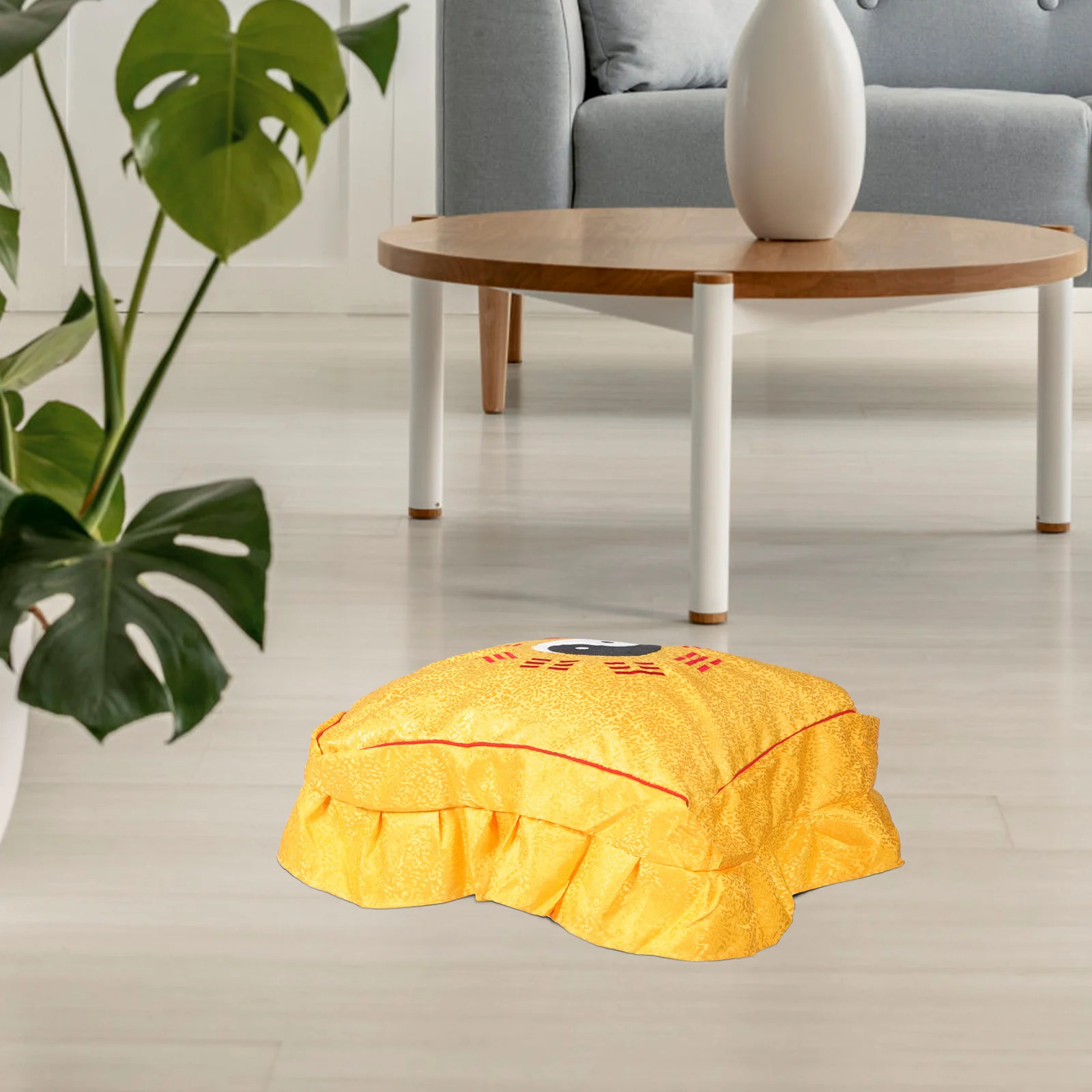 

Meditation Cushion Cover Classic Taichi Pattern Square Mat Cover for Worship Meditation and Yoga Cushion Protector