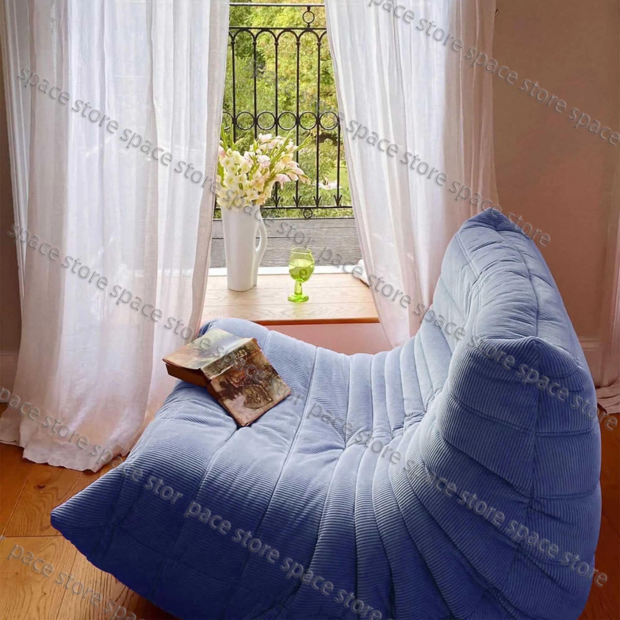 Caterpillar Sofa Balcony Leisure Bedroom Living Room Lazy Sofa Single Lounge Chair Modern Sofa Office Leisure