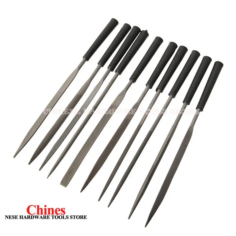 10 قطعة 3 × 140 مللي متر ملف إبرة معدني مجموعة الخشب عرموش المعادن تلميع اليد FileTools الصلب عرموش إبرة الايداع للمعادن الزجاج حجر الخشب