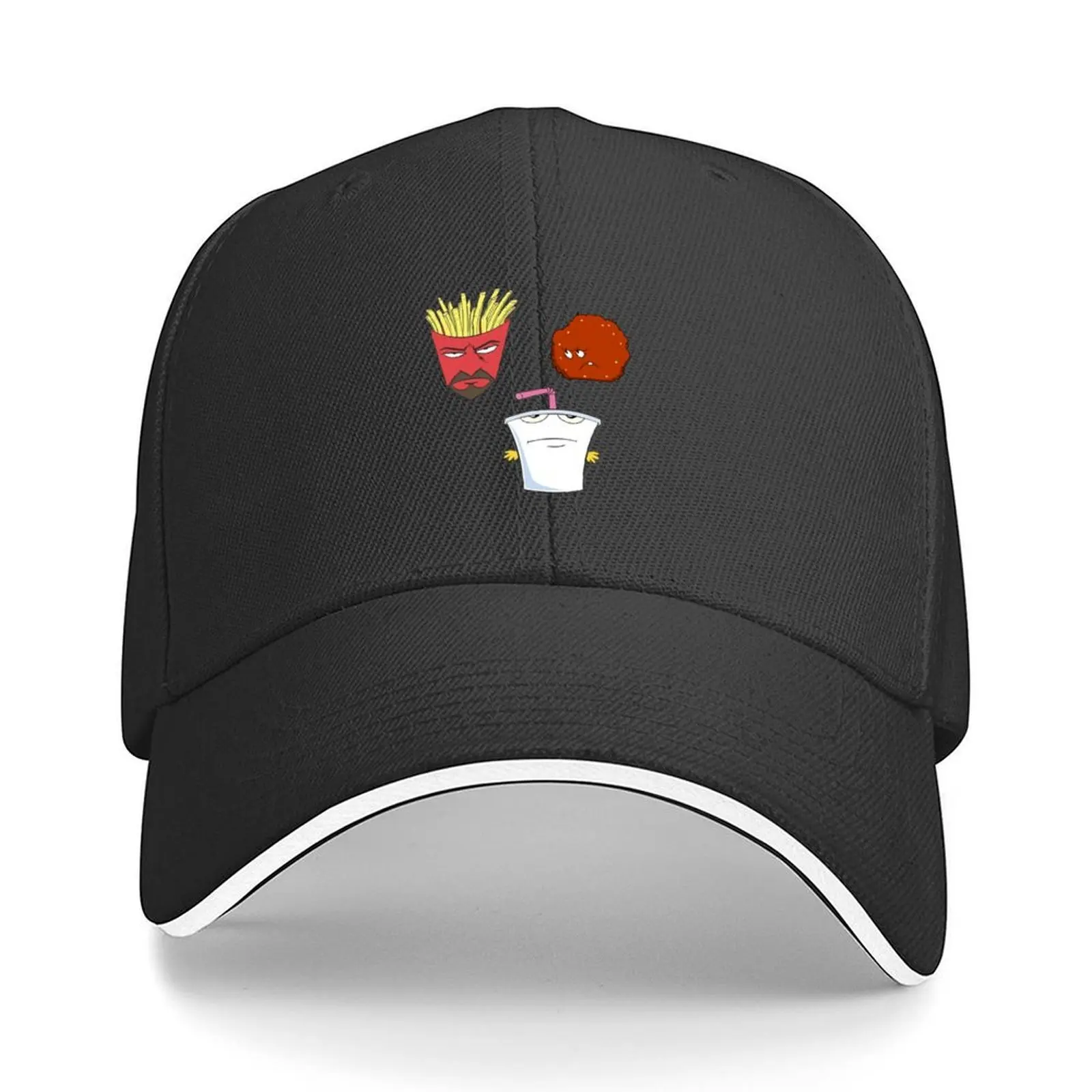 

Aqua Teen Hunger Force Frylock, Meatwad, Master shake character decal print Baseball Cap hard hat cute Golf For Women Men's