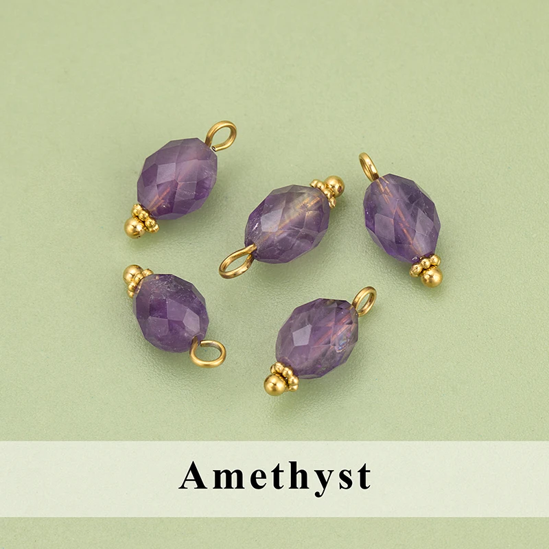 assoonas, 10 Stück/Lot, MG75, Schmuckzubehör, Edelstahl, Naturstein, Anhänger, handgefertigt, Schmuckherstellung, DIY-Anhänger – Detail 8