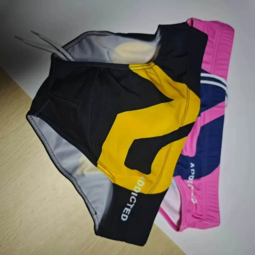 2026 Combination Fashion Spot Men's Swimsuit Triangle Cup Swimsuit Low Waist Swimsuit Ultra Fine Nylon Printed Shorts ADS045