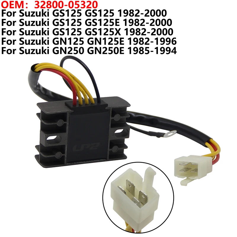 

Motorcycle Voltage Regulator Rectifier For Suzuki GS125 GS125E GS125X 1982 1983 -2000 GN125 GN125E GN250 GN250E OEM：32800-05320