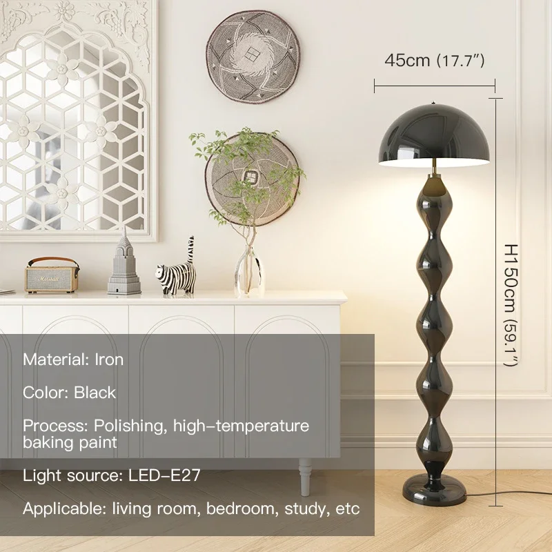 PLLY Nordic Mushroom Floor Lamp Modern Art Family Iiving Room Bedroom Creativity  LED  Decorative Standing Light