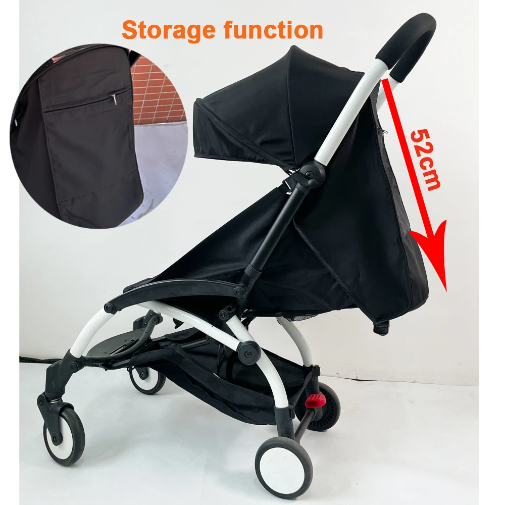 Stroller Accessories 6+ Clothe Replacement Kit Compatible with YOYO2 Waterproof Fabric - Stroller Canopy, Seat Cushion & Base