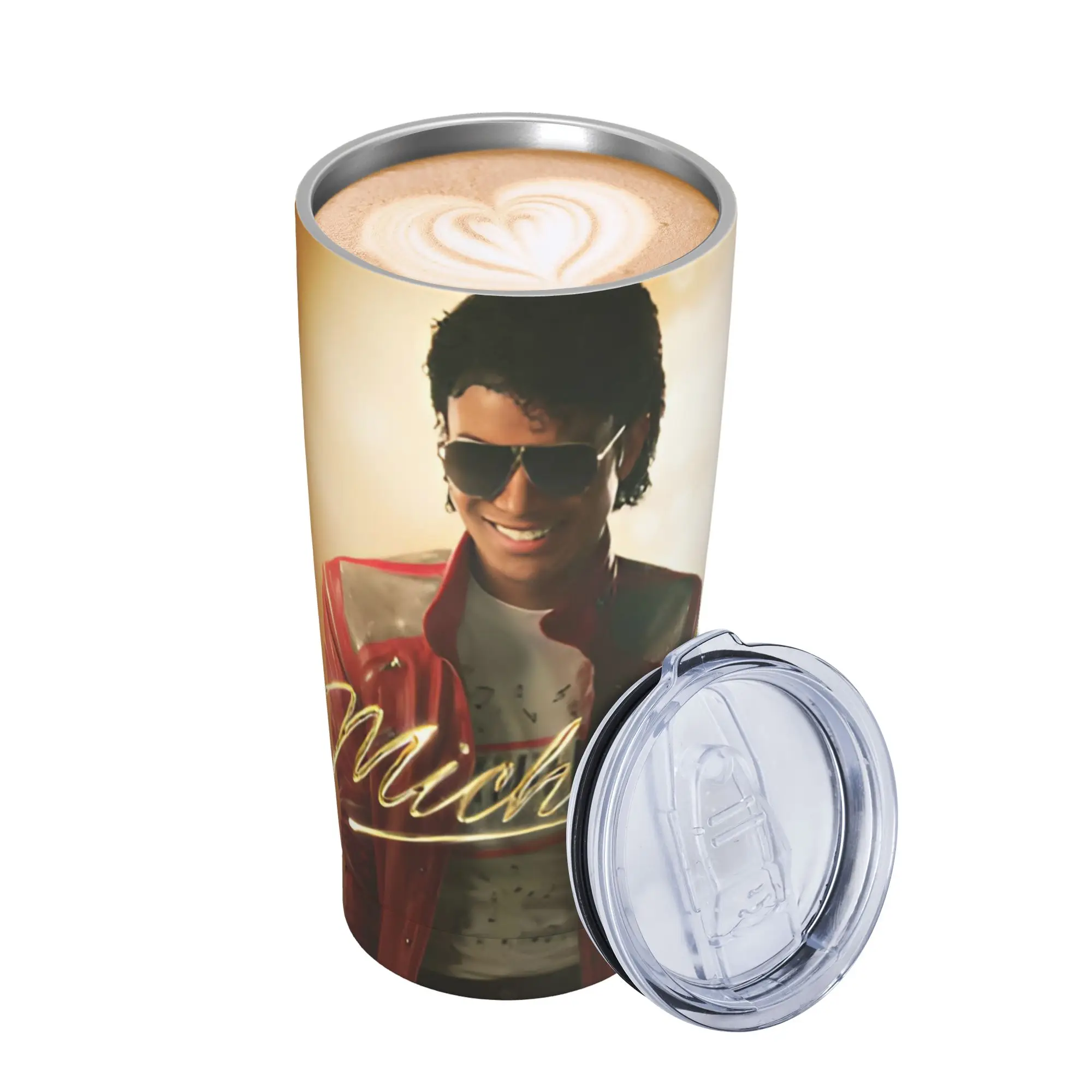 Singer Michael Jacksons MJ Tour 2026 Tumbler Vacuum Insulated  Coffee Cups with Lid Straw Office Home Mug Spill Proof 20oz