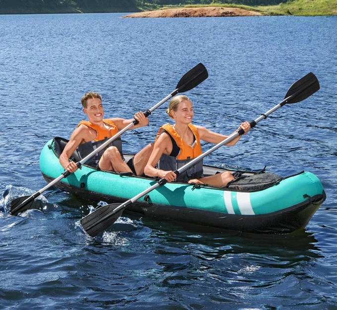 Factory Supply Fishing Inflatable Kayak 2 Person  Boat Canoes And  Sail