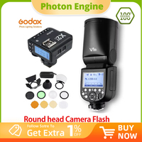 Godox V1 Flash V1C V1N V1S V1F V1O TTL 1/8000s HSS Speedlite Flash with X2T-C/N/S/F/O Trigger for Canon Nikon Sony Fuji Olympus