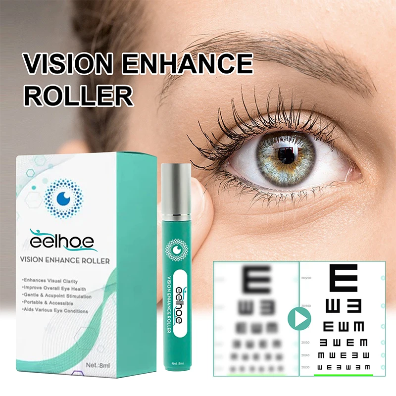 Roller Massage Eye Care Vision Enhance Clearer Eyesight Mild Relax Reduce Massage Discomfort Relieve Dryness Eye Fatigue Health