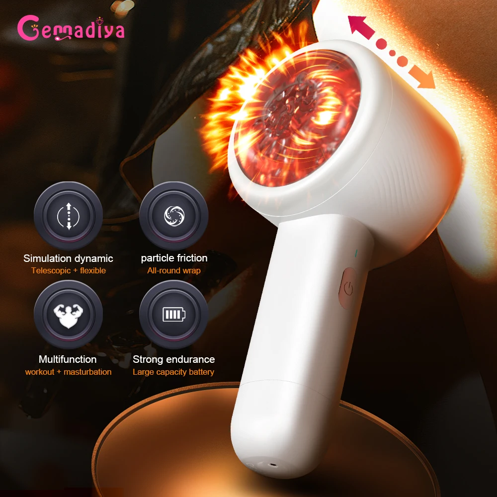 Automatic Telescopic Male Masturbator for Men Blowjob Oral Sex Machine Sex Toys for Men Goods for Adults Piston Mastubator