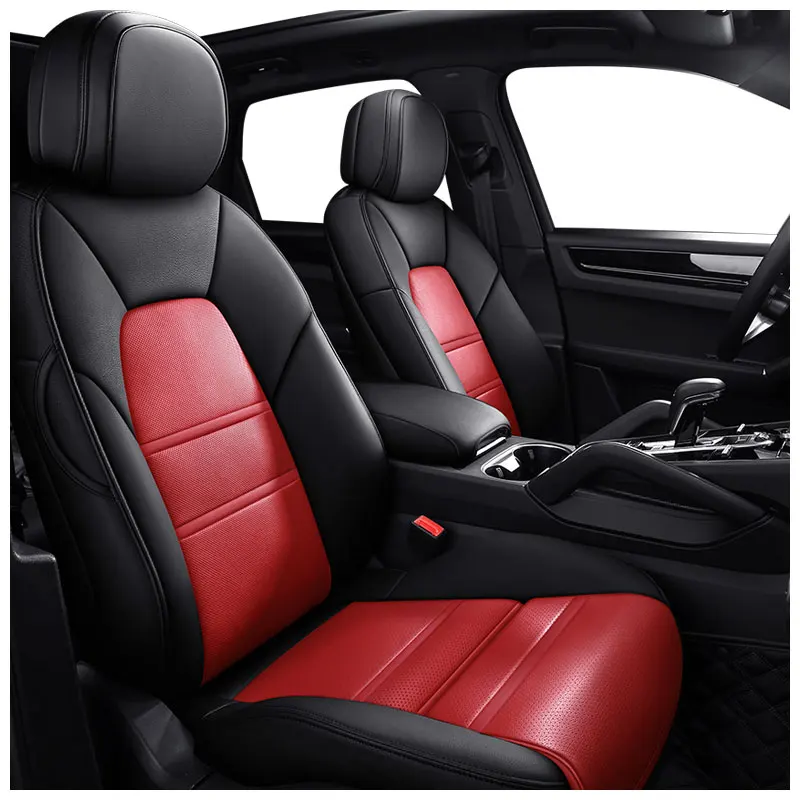 

Customized front and rear full set of car seat covers for Porsche Cayenne Macan Panamera