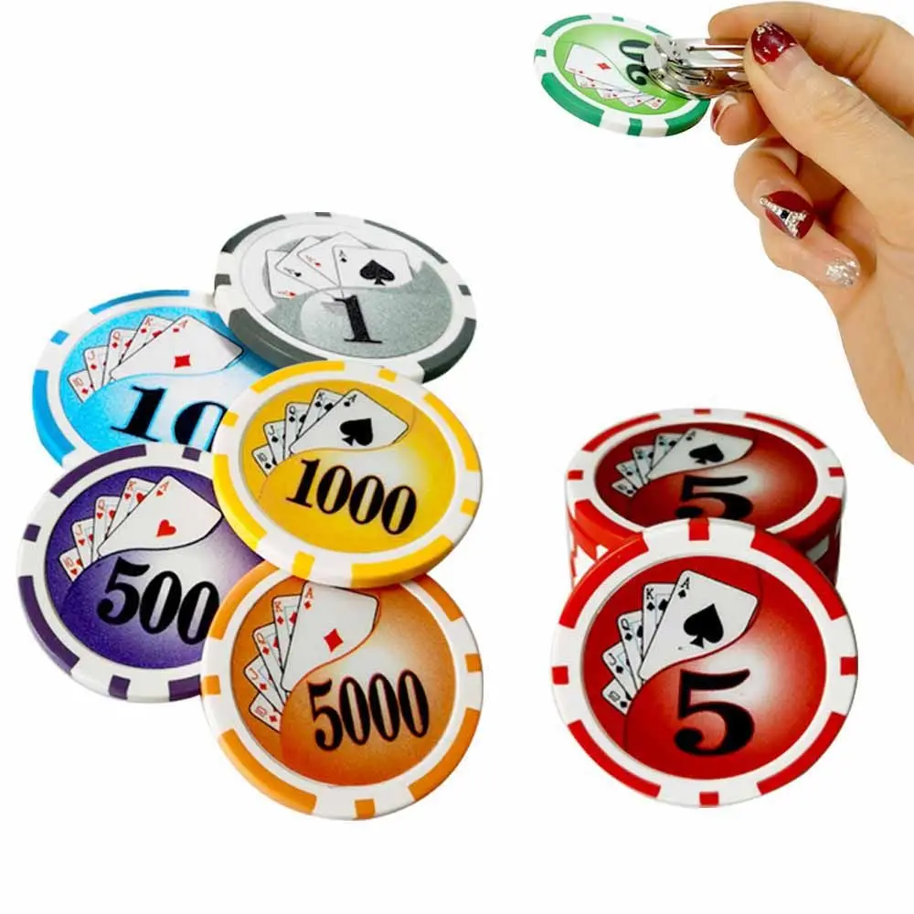 Detachable Chip Mark Absorb Clip Golf Accessories Ball Position Poker Numbers Golf Ball Marker Golf Hat Clip Standard Hat Clip