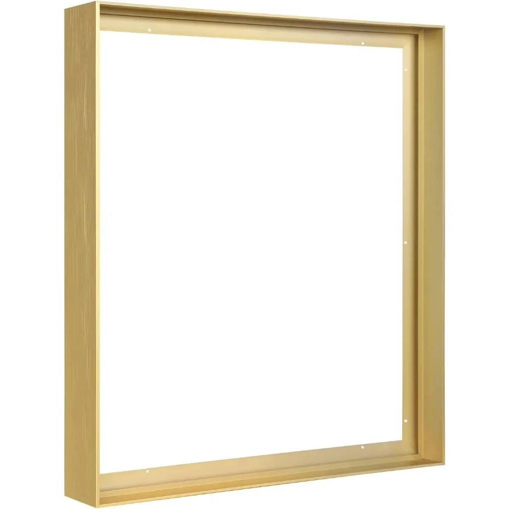 

Canvas Floater Frame for 48x60 Oil Paintings, DIY Metal Canvas Floating Frame for Art Prints Artwork Landscape Portrait (Gold)