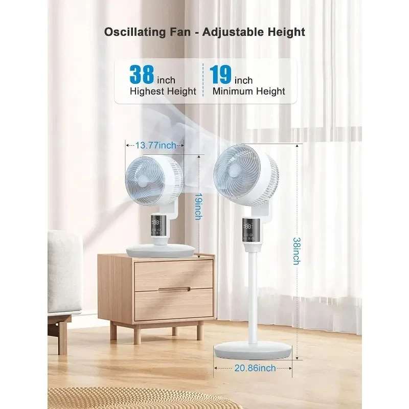 JRD kipas lantai kamar tidur, kipas berdiri berosilasi, pengatur waktu Remote Control, sirkulator udara Motor Ac diam