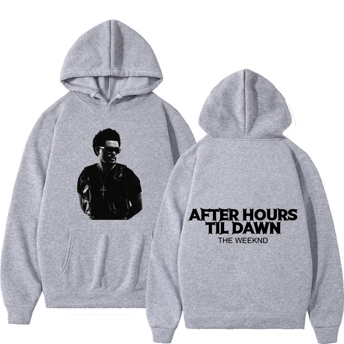 The Weeknd After Hours Til Dawn Tour 2026 Print Hoodie Men Women Vintage Hip-hop Sweatshirt Casual Loose Oversized Pullover