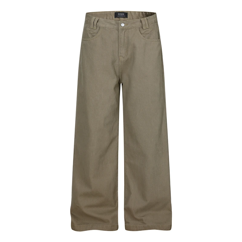 

GXFortune American Retro mat Workwear Casual Pants Men's Loose Straight Wide Leg Pants ex High Street Sle