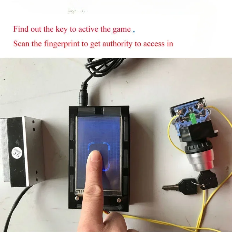 

Fingerprint scanner props, escape room games, fingerprint recognition puzzles