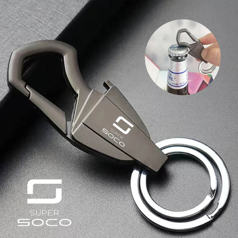 For Super Soco CPx CUmini CUx TC 50 TC Max Wanderer TCMax TS 50 2019 2020 2021 2022 Motorcycle Keychain Zinc Alloy Keyring