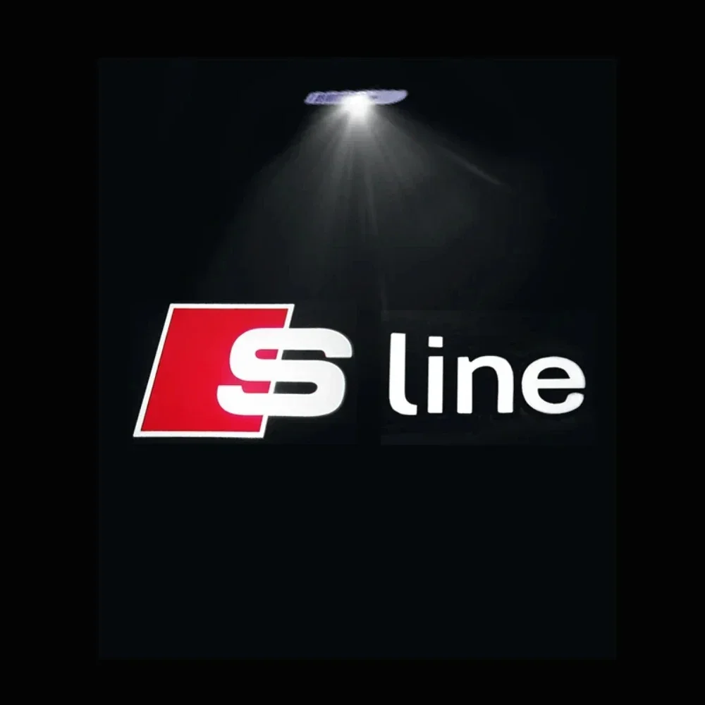 Led باب السيارة شعار ترحيب ضوء لأودي A4 B5 B6 B7 B8 B9 A1 A3 8V 8P 8L A6 C5 C6 C7 A5 A7 A8 Q3 Q5 Q7 TT S3 S6 سلاين كواترو