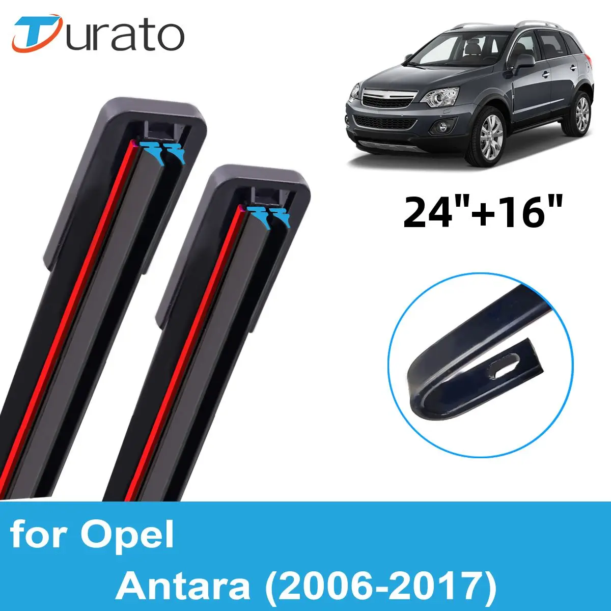 

2 шт., автомобильные щетки стеклоочистителя для 2006-2017 Opel Antara