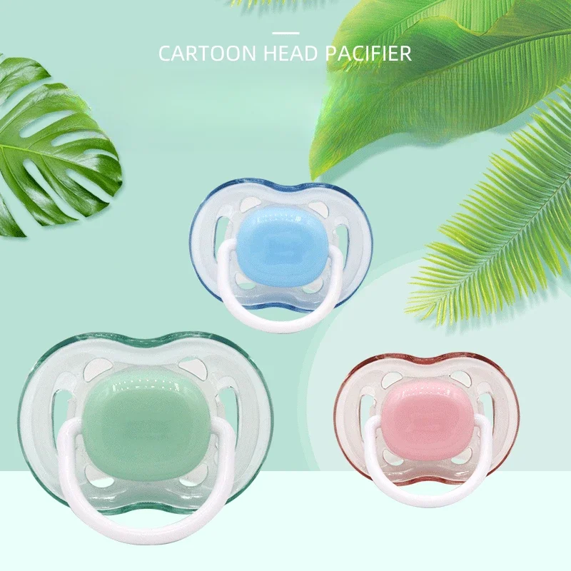 Baby Silicone Pacifier Soothing Infants Bite Chew Supplies Newborn Comfort Appease Nipple Teat Pacifiers для малыша от 0 до 1