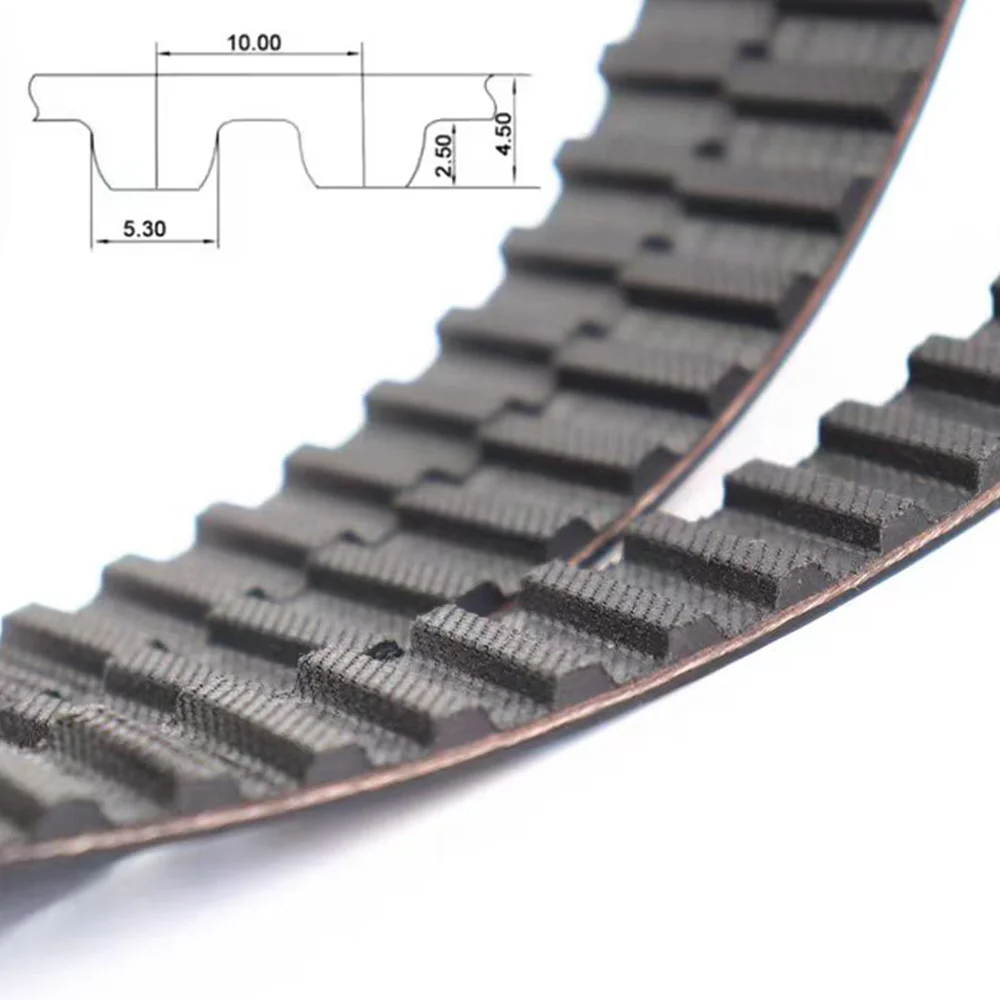 T10 rubber synchronous belt Perimeter: 120mm-600mm Belt Width: 10/15/20/25/30/40/50mm T10 transmission belt