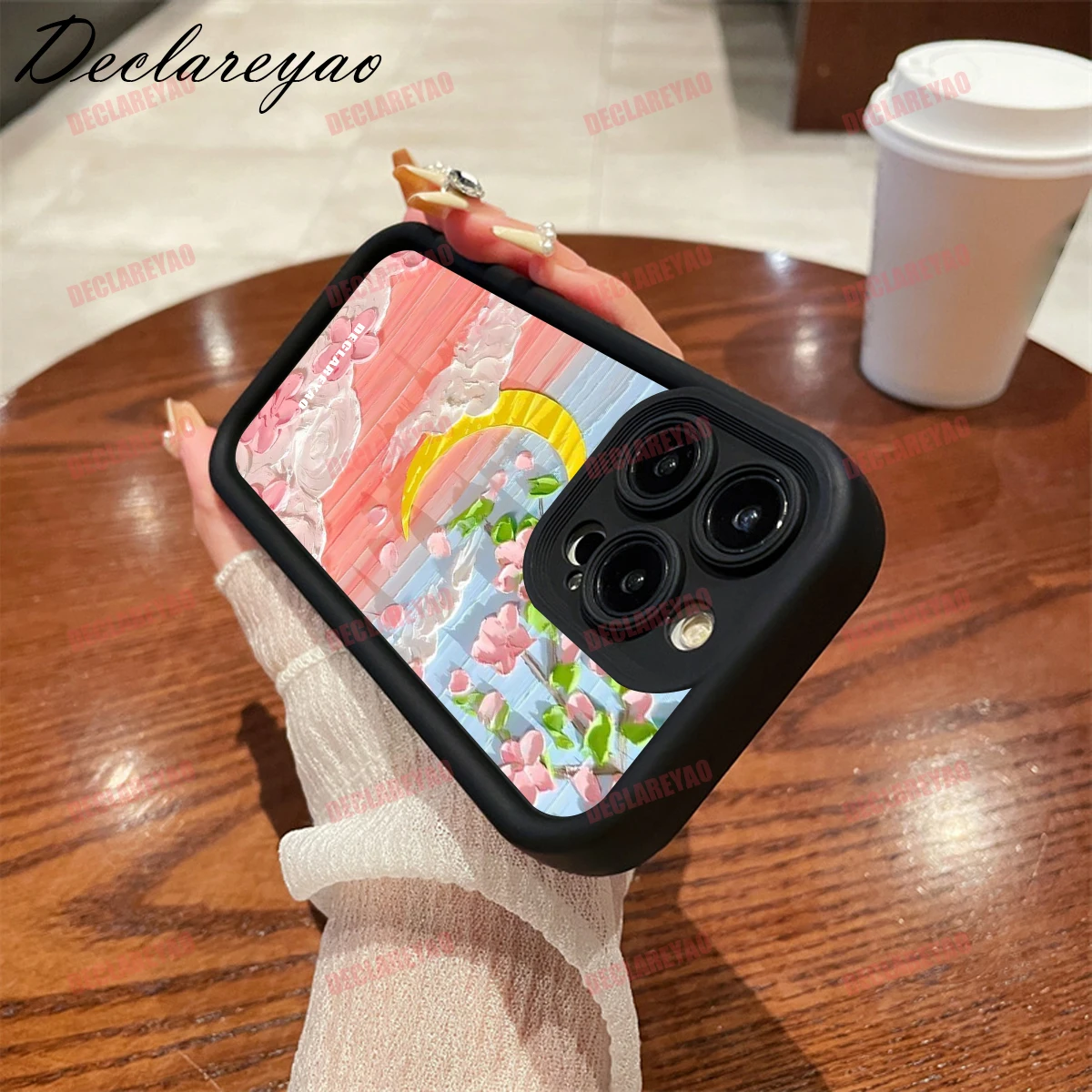 DECLAREYAO luz mate delgada TPU suave Coque para Realme 13 30 V5 Q5 GT6 C71 14 C75 Narzo C63 9 60 funda a prueba de golpes