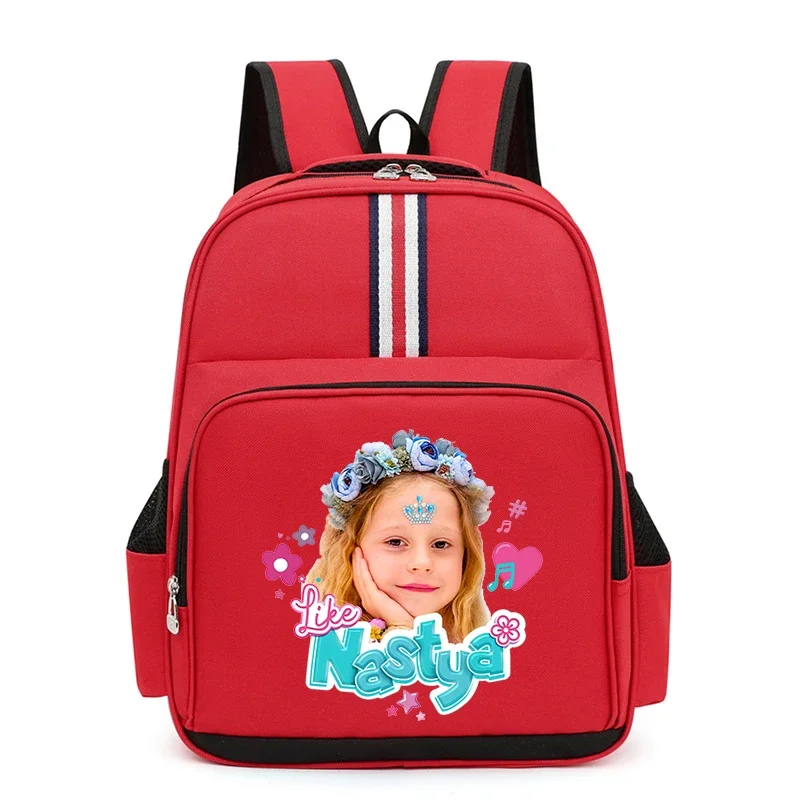 

New Like Nastya Pattern Print Backpacks for School Students Girls Book Bag Simple Kids Large Capacity Backpack Lady Travel Bags