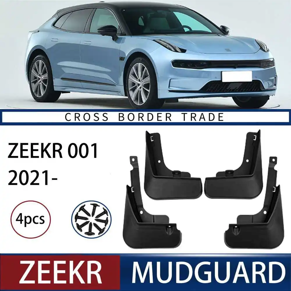 

For ZEEKR 001 2021-2023 ABS Car Mud Flaps Splash Guard Mudguards MudFlaps Front Rear Fender Auto Accessories