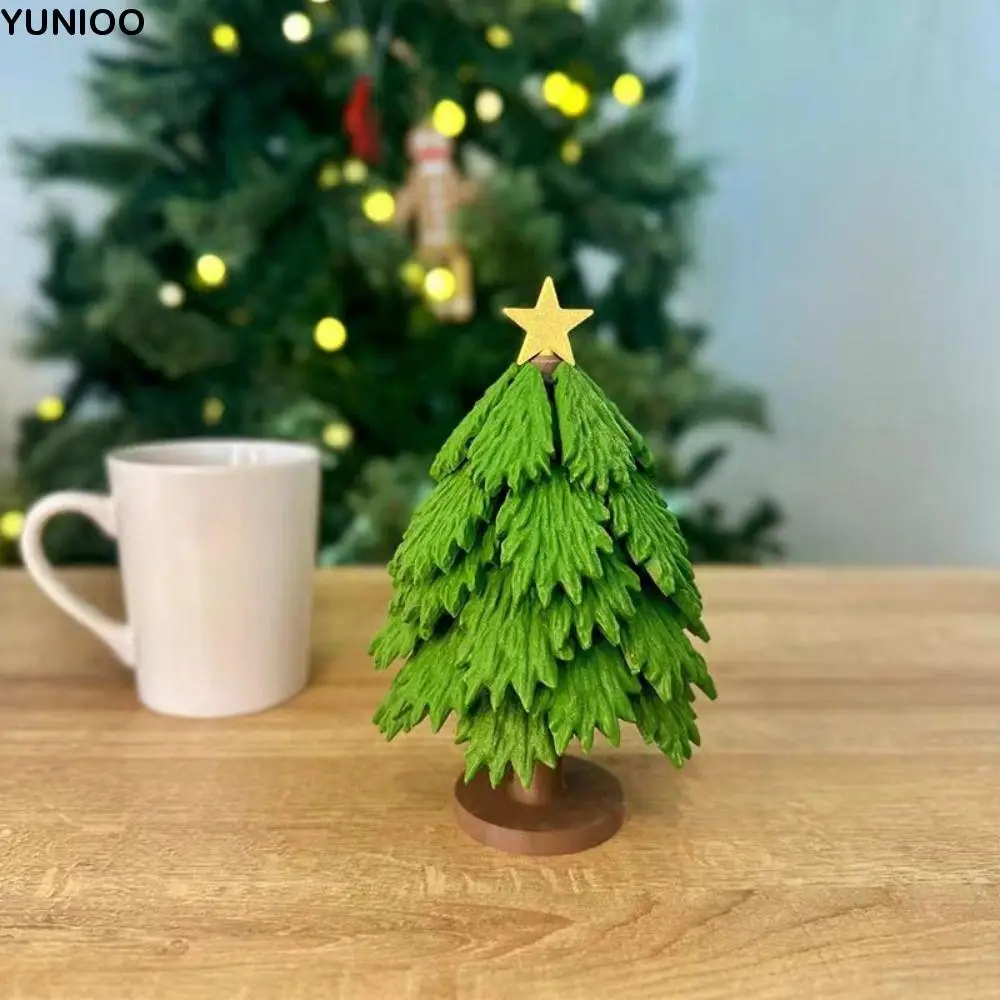 

Tree-shaped Christmas Tree Coaster Foldable Heat Resistant Christmas Tree Quirky Toys Ornament Press Leaf Base Cup Mat